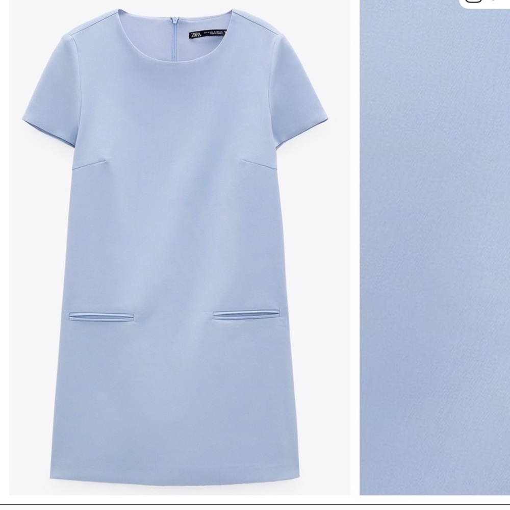 Zara Light Blue Mini Dress